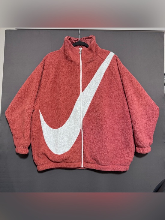Nike Jackets & Blazers - Nike Women Redwood Swoosh Size M Reversible Oversized Sherpa Jacket CI8937 897